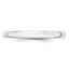 2.5mm 10K White Gold Lightweight Half Round Wedding Band - Sophia Jewelers