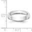 4.0mm 10K White Gold Lightweight Half Round Wedding Band - Sophia Jewelers