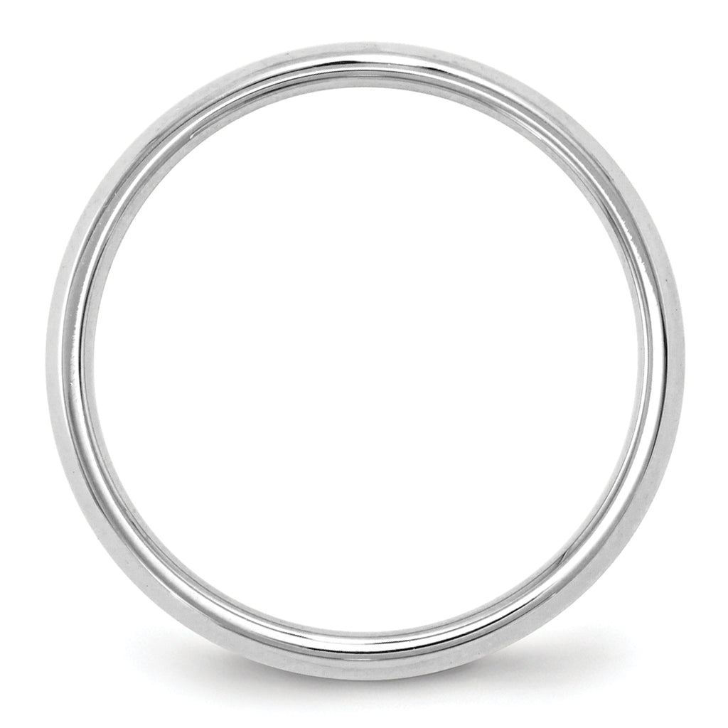 2.5mm 10K White Gold Knife Edge Comfort Fit Wedding Band - Sophia Jewelers