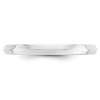 2.5mm 10K White Gold Knife Edge Comfort Fit Wedding Band - Sophia Jewelers