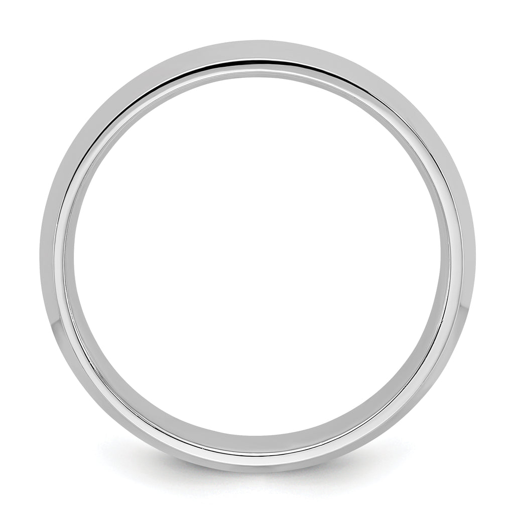 14k White Gold 4mm Knife Edge Comfort Fit Wedding Band Size 14