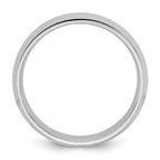 14k White Gold 4mm Knife Edge Comfort Fit Wedding Band Size 14