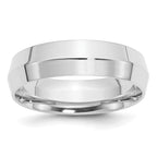 SS 6mm Knife Edge Comfort Fit Band
