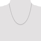 14K White Gold 20 inch .95mm Box with Lobster Clasp Chain