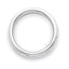 14k White Gold 3mm Milgrain Half Round Wedding Band