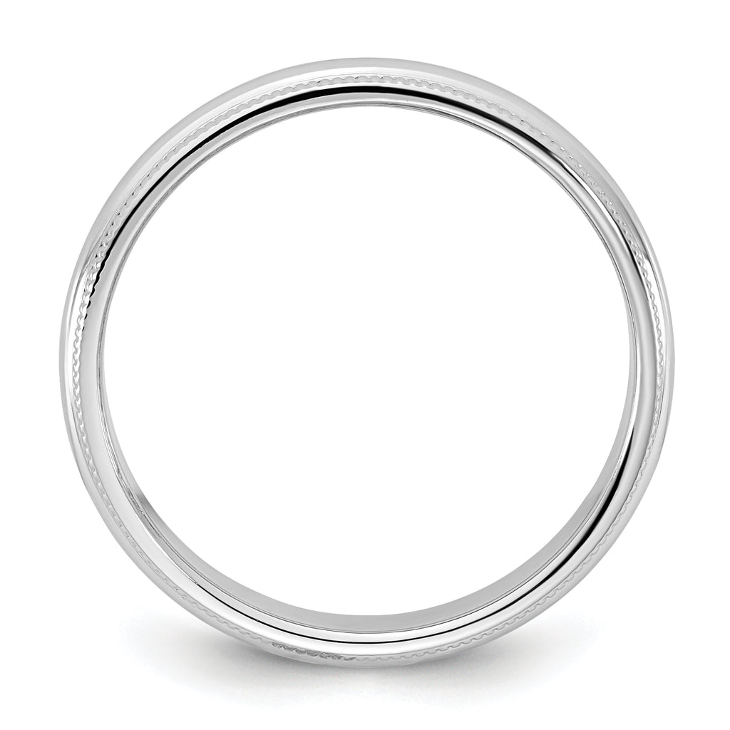 14KW 3.5mm Milgrain Half Round Band
