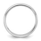 14KW 3.5mm Milgrain Half Round Band