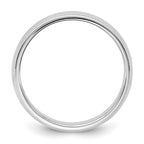 14KW 6.5mm Milgrain Half Round Band