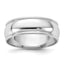 14KW 6.5mm Milgrain Half Round Band