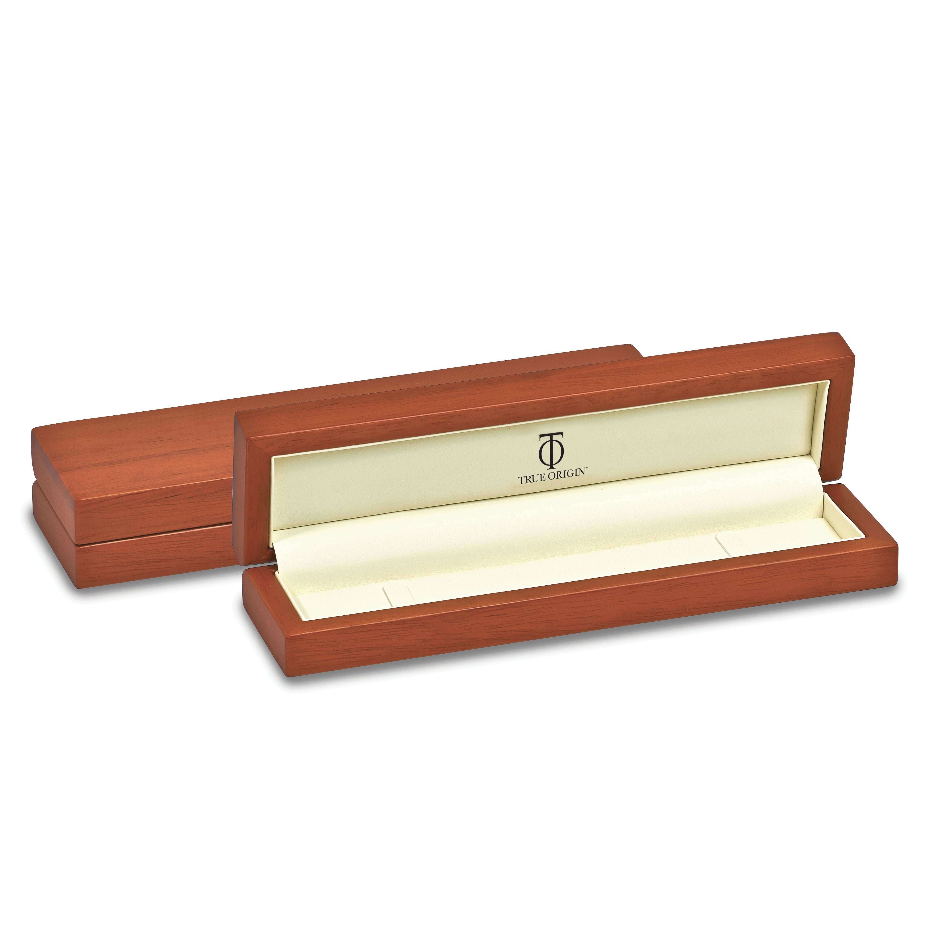 True Origin 14k Rose Gold 3/8 carat Lab Grown Diamond VS+ F+ Seven Station 7 inch Bracelet