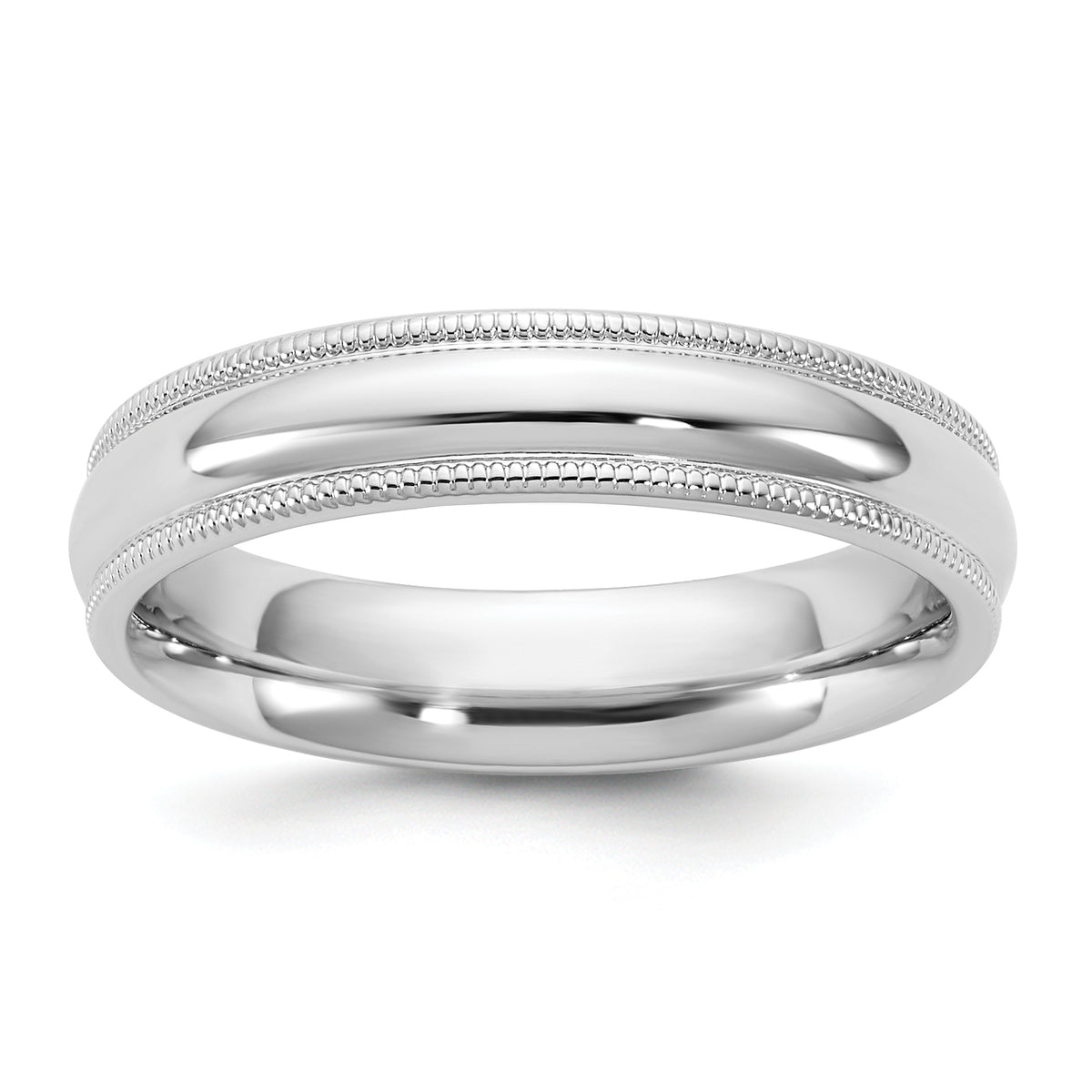 14KW 4.5mm Milgrain Comfort Fit Band Size 14