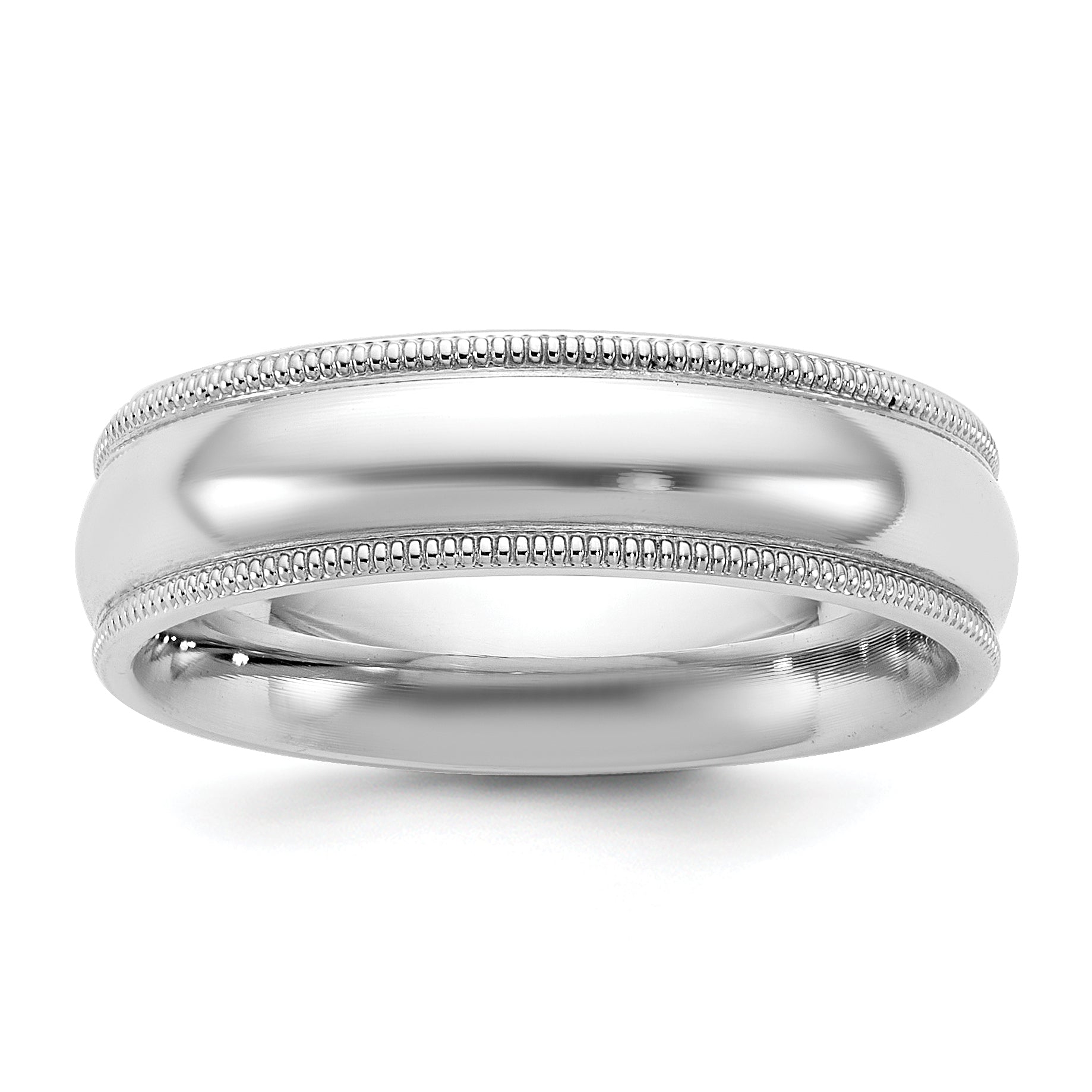 14KW 5.5mm Milgrain Comfort Fit Band Main image