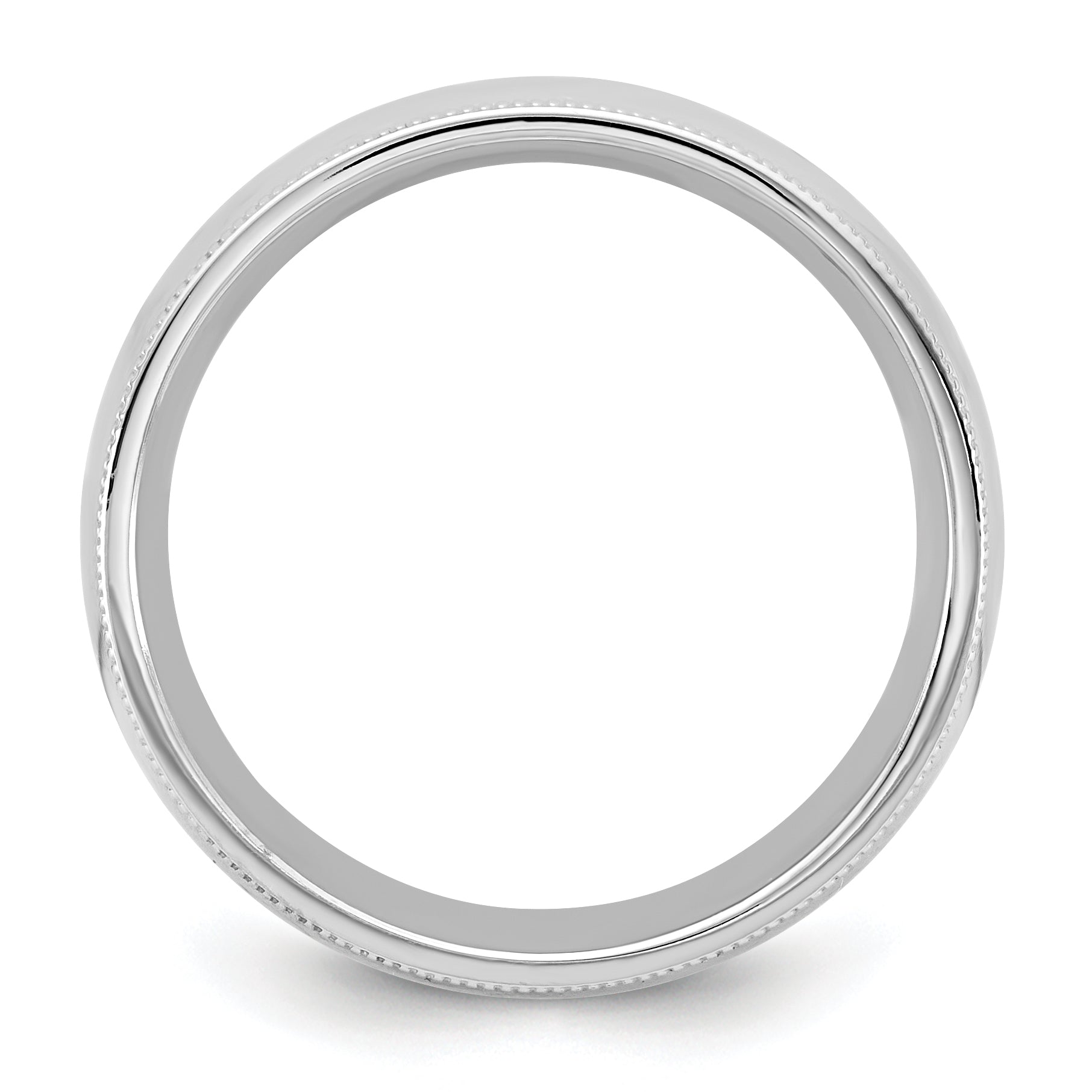 14KW 6.5mm Milgrain Comfort Fit Band Secondary image