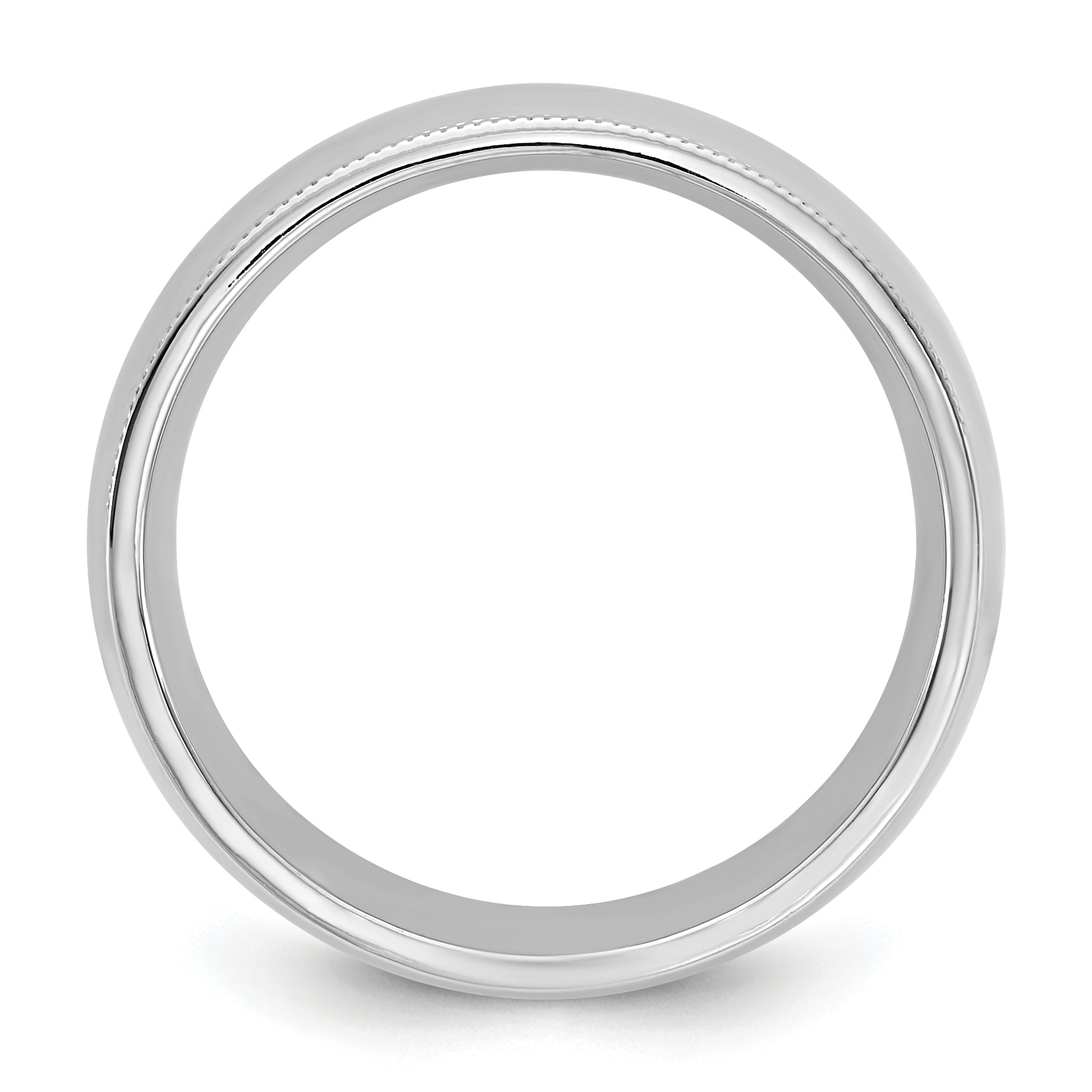 14KW 7mm Milgrain Comfort Fit Band Secondary image