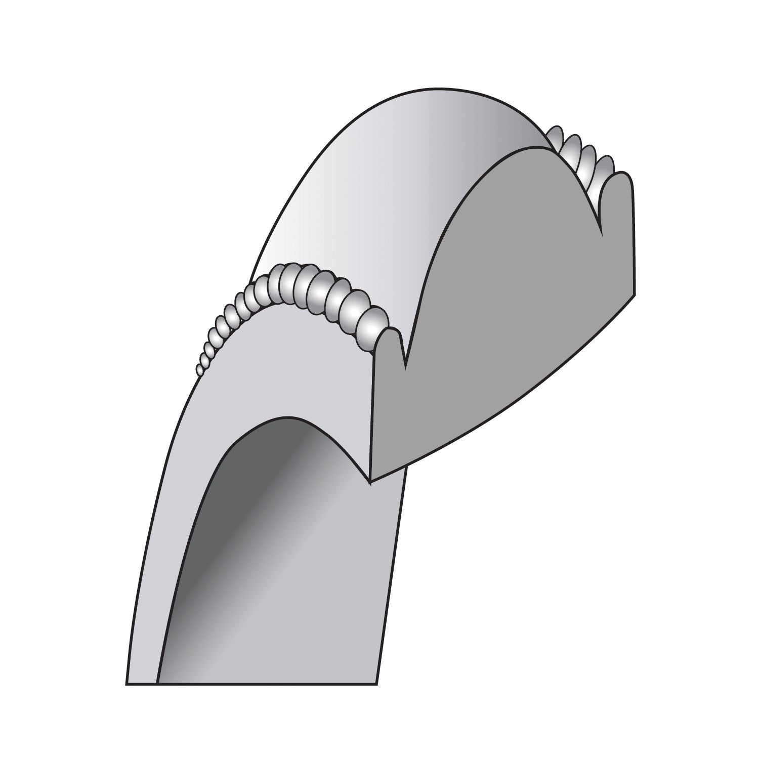 14KW 4.5mm Milgrain Comfort Fit Band Size 14