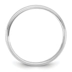 14KW 3.5mm Lightweight Milgrain Half Round Band