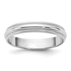 14KW 3.5mm Lightweight Milgrain Half Round Band