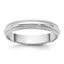 14KW 3.5mm Lightweight Milgrain Half Round Band