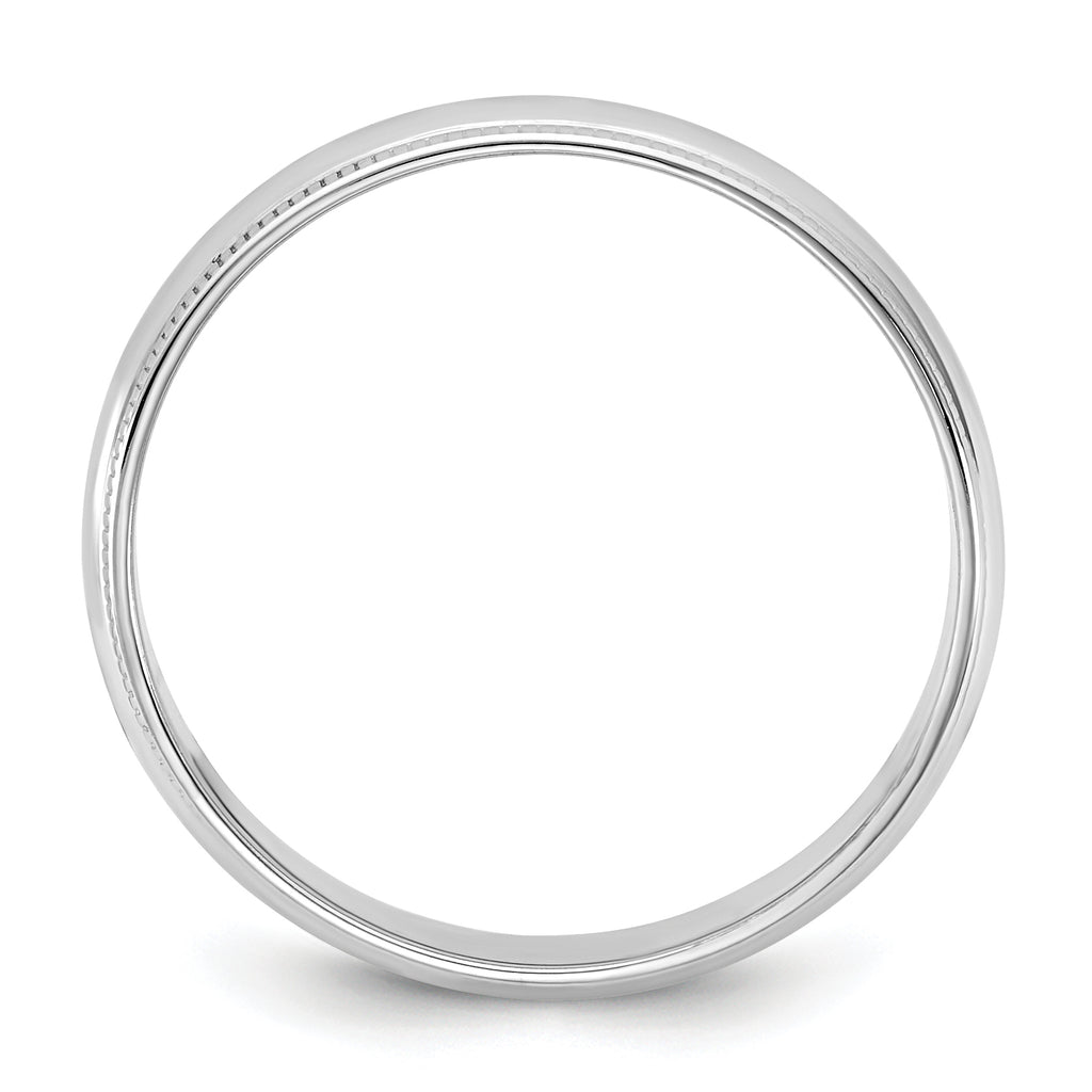 14KW 4.5mm Lightweight Milgrain Half Round Band
