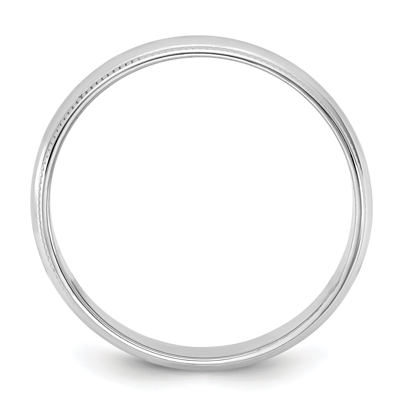 14KW 4.5mm Lightweight Milgrain Half Round Band