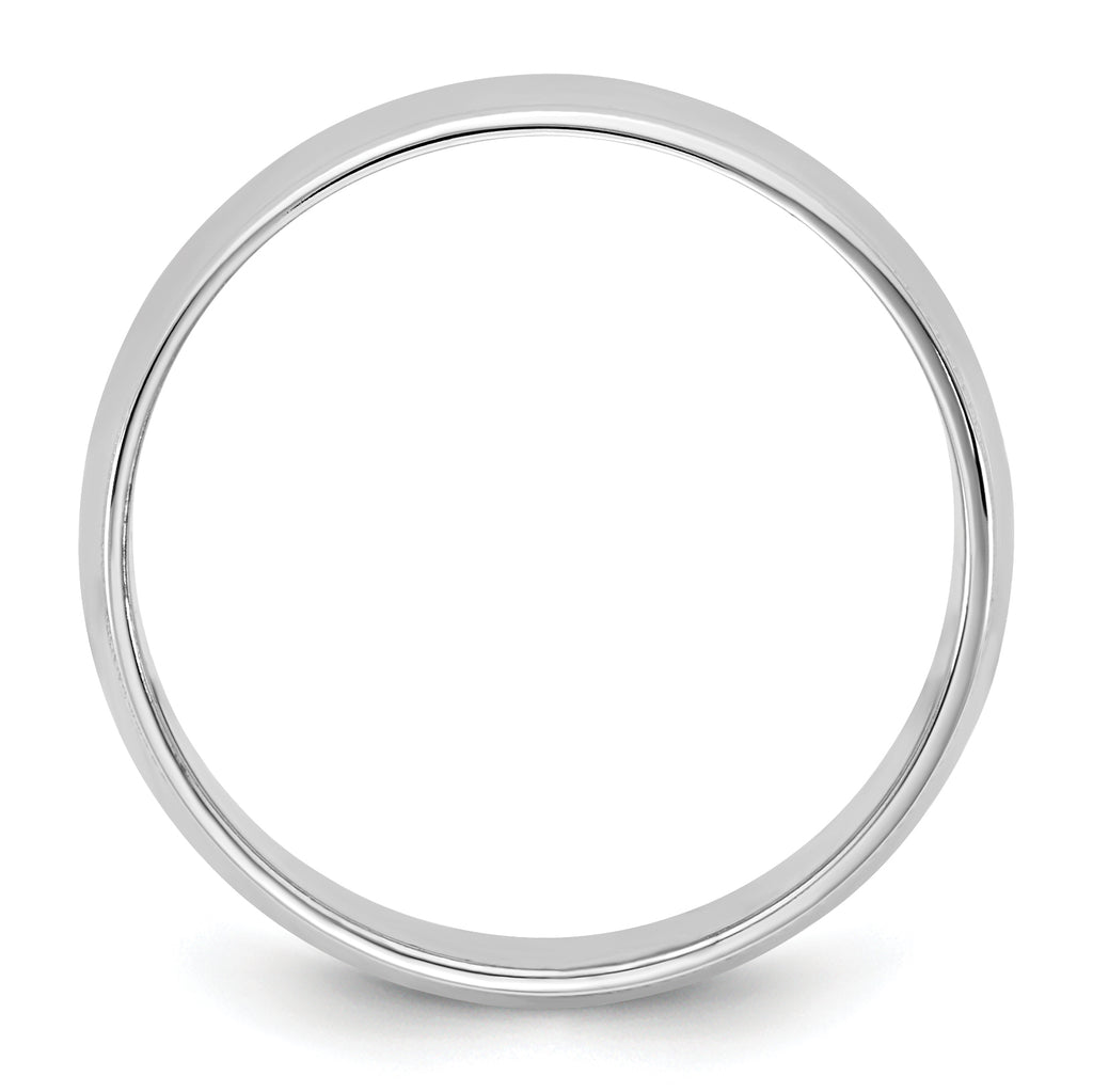 14KW 6.5mm Lightweight Milgrain Half Round Band