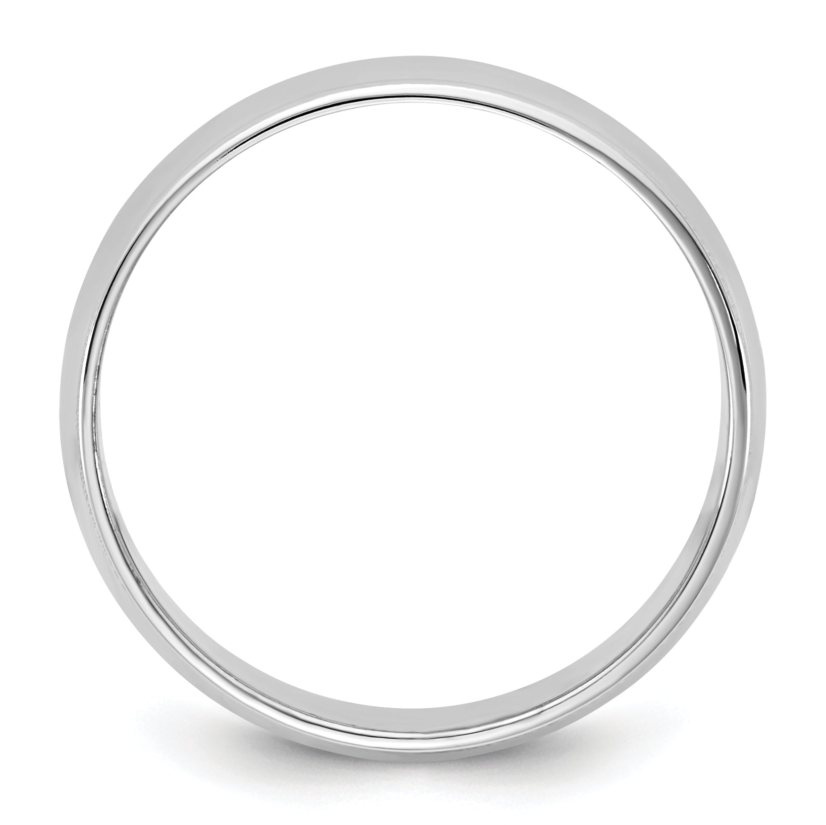 14KW 6.5mm Lightweight Milgrain Half Round Band