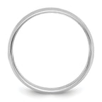 14KW 8mm Lightweight Milgrain Half Round Band