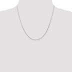 14K White Gold 20 inch .5mm Octagonal Snake with Lobster Clasp Chain