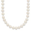 14K Yellow Gold White Freshwater Cultured Pearl Necklace 5-6mm