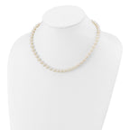 14k 6-7mm White Near Round Freshwater Cultured Pearl 8.25 inch Bracelet