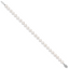 14k White Gold 6-7mm White Near Round Freshwater Cultured Pearl 7.5 inch Bracelet