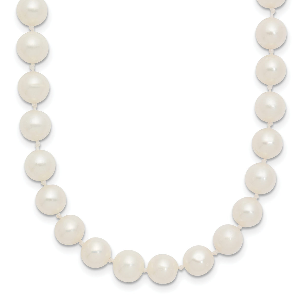 14K White Gold White Freshwater Cultured Pearl Necklace 6-7mm - Sophia Jewelers Main image