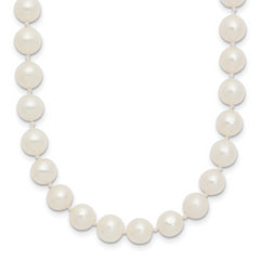 10k 6-7mm White Near-Round Freshwater Cultured Pearl 28 inch Necklace