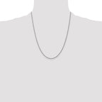 14K  White Gold 22 inch 1.7mm Ropa with Lobster Clasp Chain