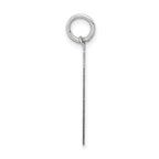 Medium Number 91 Charm in 14K White Gold, Satin - Sophia Jewelers