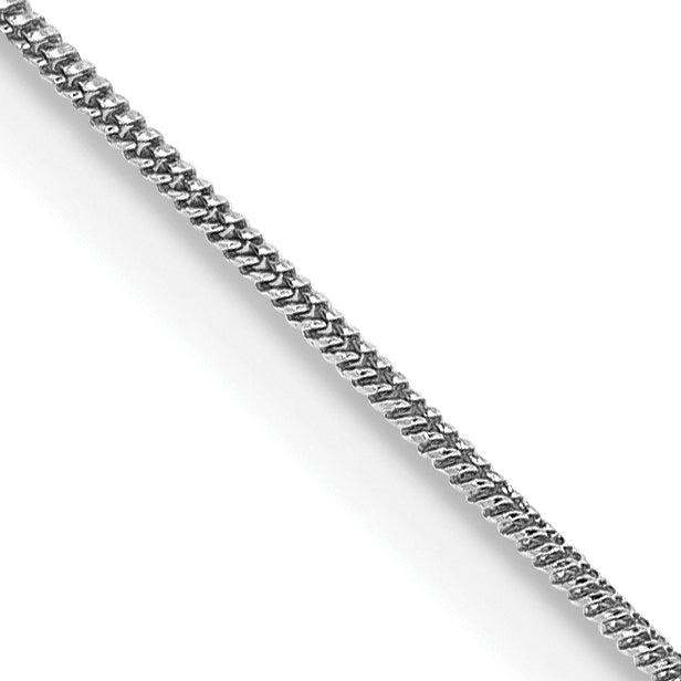 14K White Gold 24 inch .6mm Round Snake with Lobster Clasp Chain
