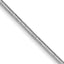 14K White Gold 30 inch .8mm Round Snake with Lobster Clasp Chain
