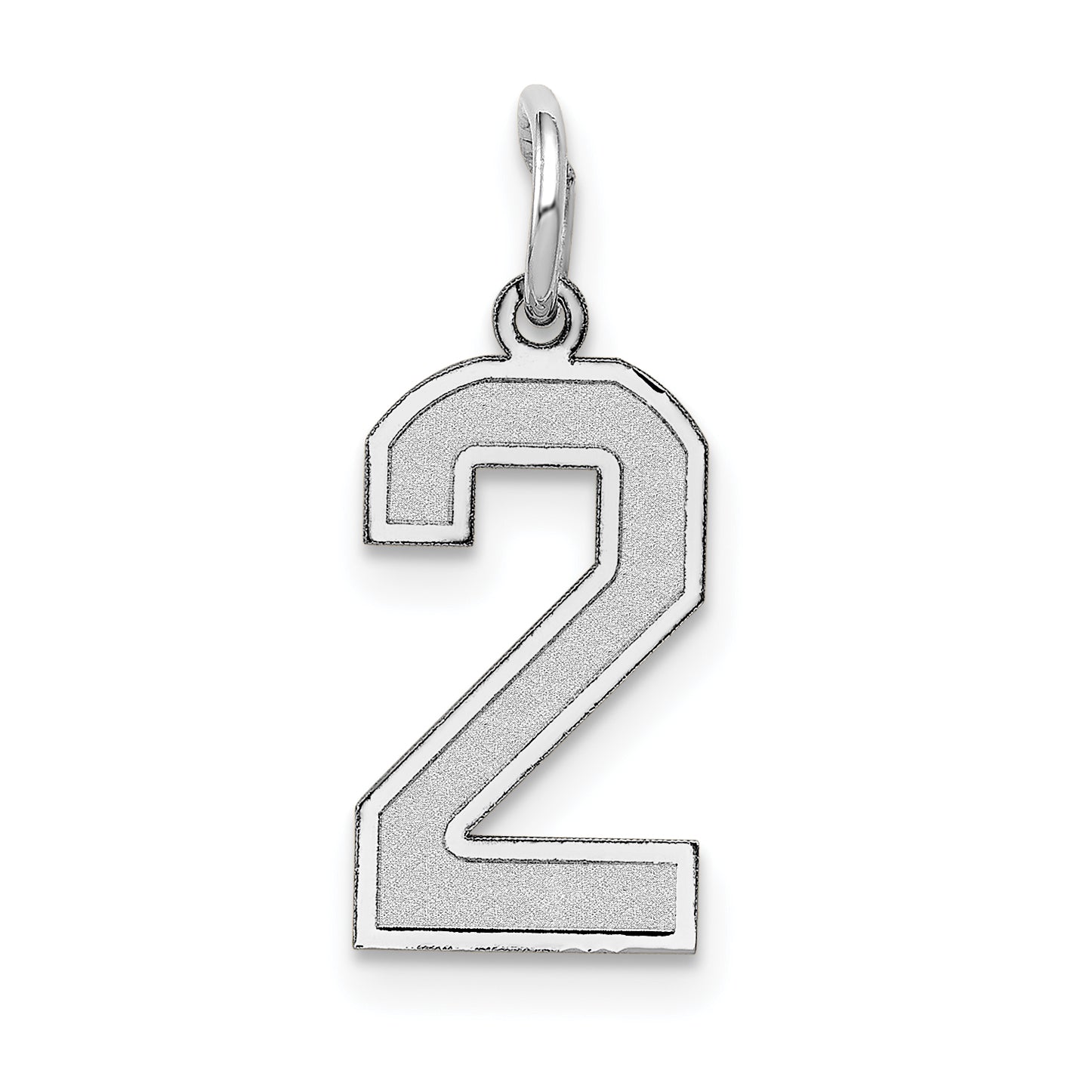 14Kw Small Satin Number 2 Charm Main image