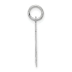 14kw Small Satin Number 24 Charm
