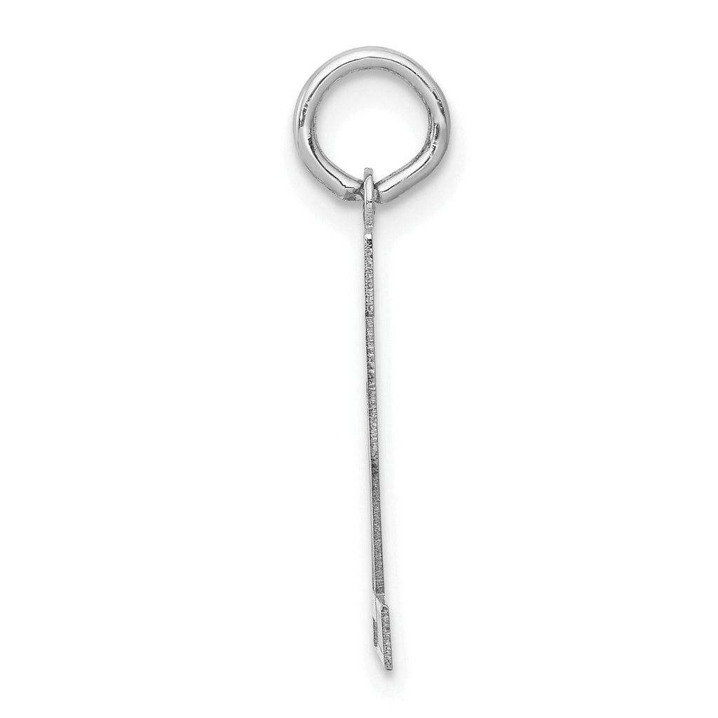 14kw Small Satin Number 72 Charm