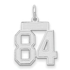 14kw Small Satin Number 84 Charm