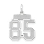 14kw Small Satin Number 85 Charm