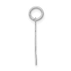 14kw Small Satin Number 91 Charm