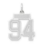 14kw Small Satin Number 94 Charm