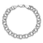 14K White Gold Charm Bracelet
