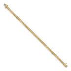 14k Complete 0.93 carat Round AA Diamond Fancy Spiral 7 inch Tennis Bracelet