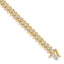 14k Holds 3.72 carat 40-2.9mm Round Diamond Fancy Spiral 7 inch Tennis Bracelet Mounting (No Stone Included)