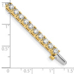 14k Complete 6.6 carat Round AA Diamond 4-prong 7 inch Tennis Bracelet