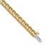 14k Holds 10.8 carat 10-4.1mm Round Diamond 4-prong 7 inch Tennis Bracelet Mounting (No Stone Included)
