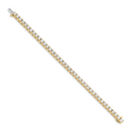 14k Complete 10.8 carat Round AA Diamond 4-prong 7 inch Tennis Bracelet